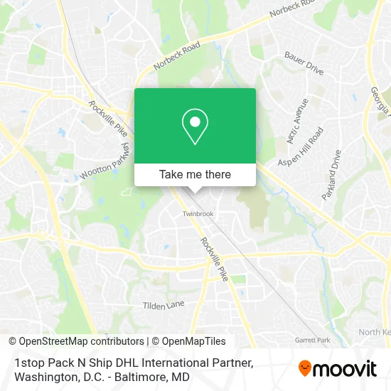 1stop Pack N Ship DHL International Partner map