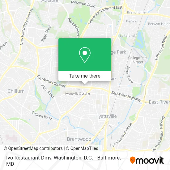 Ivo Restaurant Dmv map