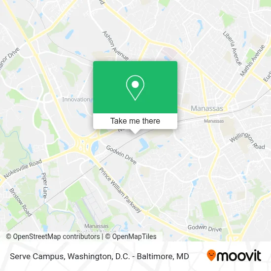 Serve Campus map