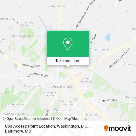 Ups Access Point Location map