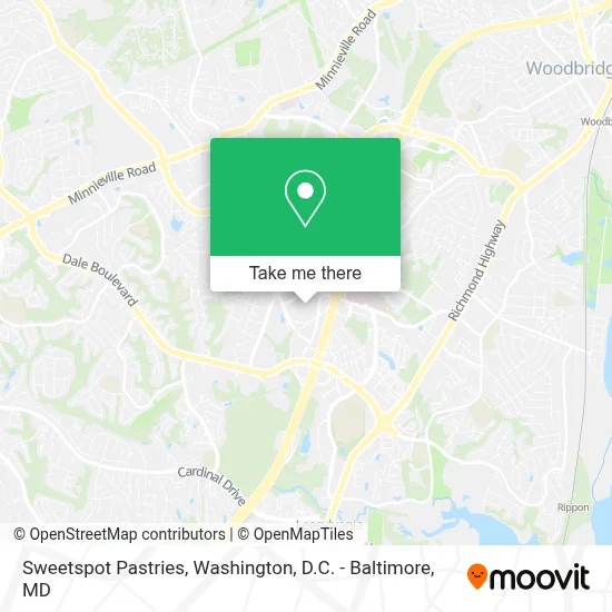 Sweetspot Pastries map