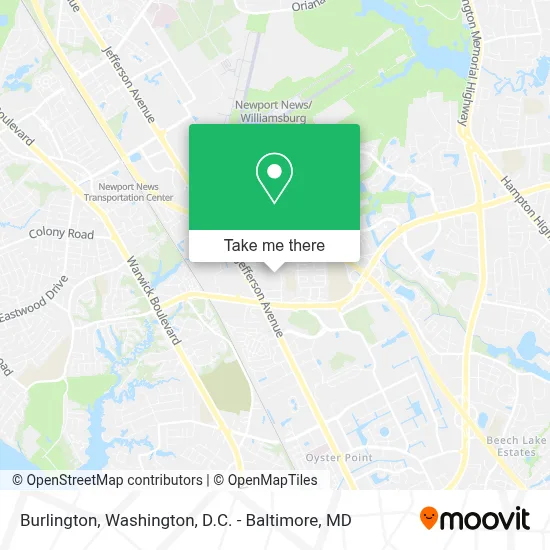 Burlington map
