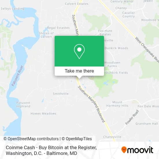 Coinme Cash - Buy Bitcoin at the Register map