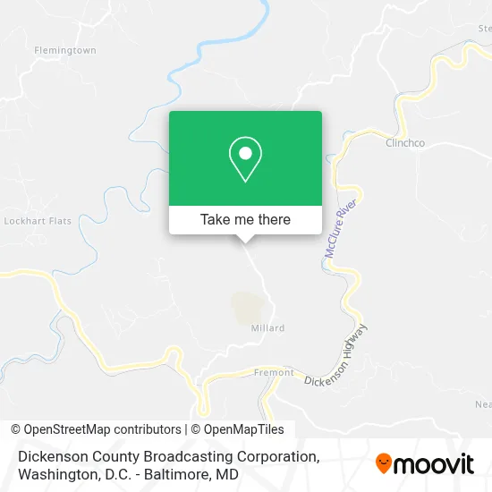 Dickenson County Broadcasting Corporation map