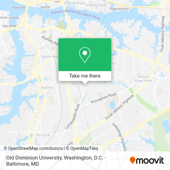 Old Dominion University map