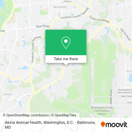 Akina Animal Health map