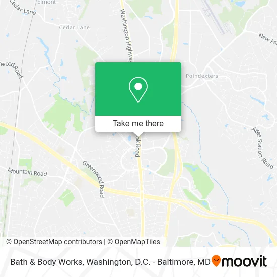 Bath & Body Works map