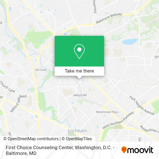 First Choice Counseling Center map