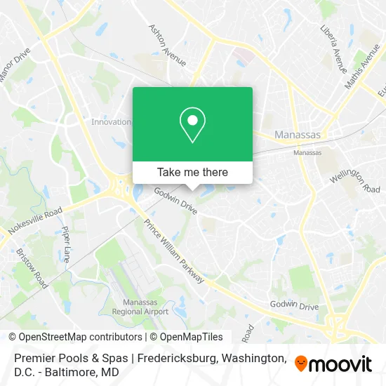 Premier Pools & Spas | Fredericksburg map