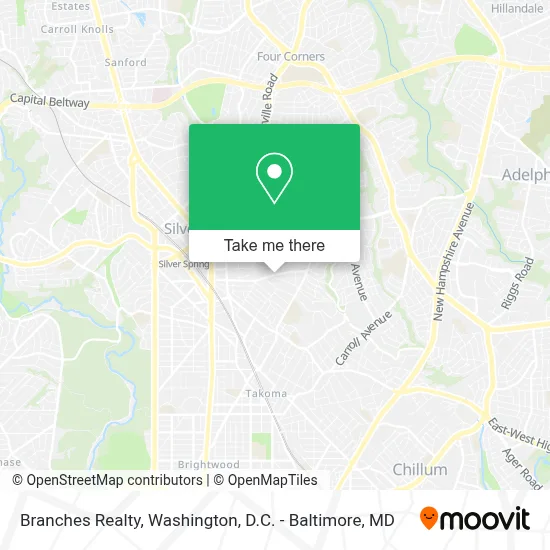 Branches Realty map