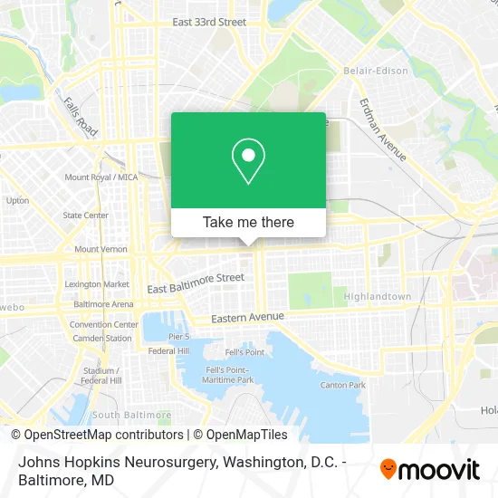 Johns Hopkins Neurosurgery map