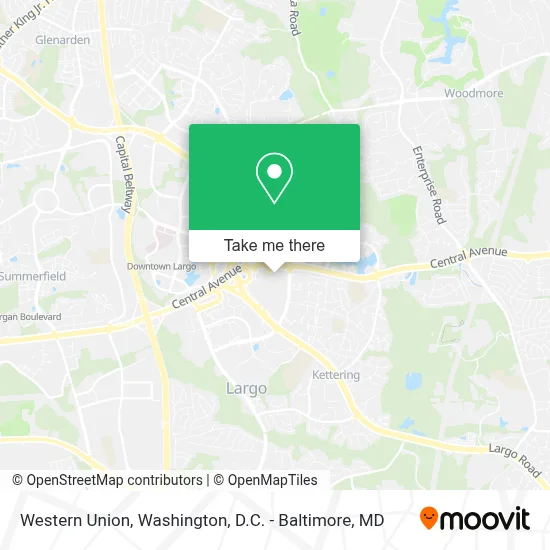 Western Union map