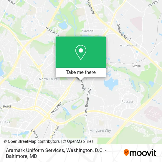 Aramark Uniform Services map