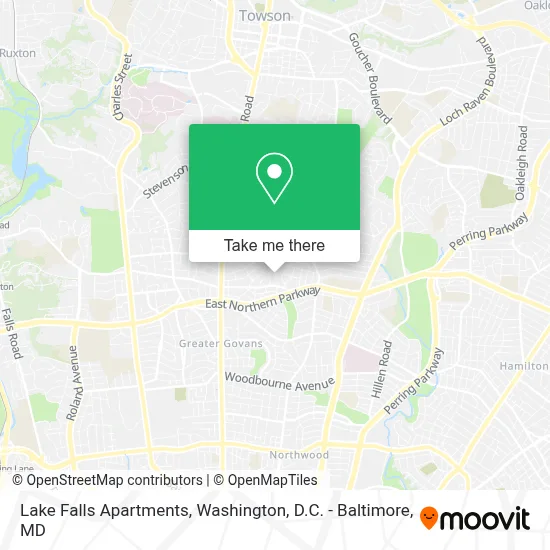 Lake Falls Apartments map