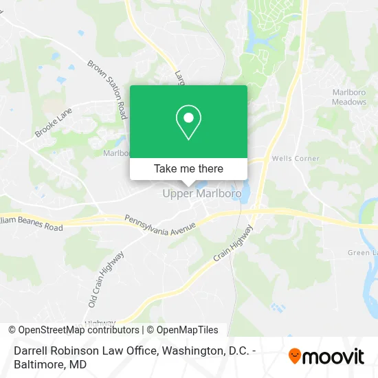 Darrell Robinson Law Office map