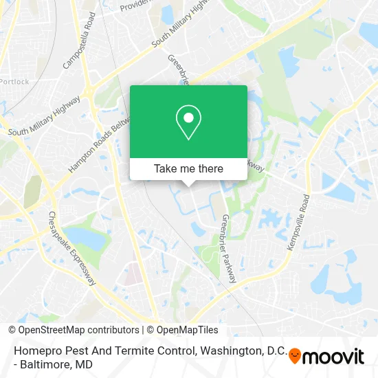 Homepro Pest And Termite Control map