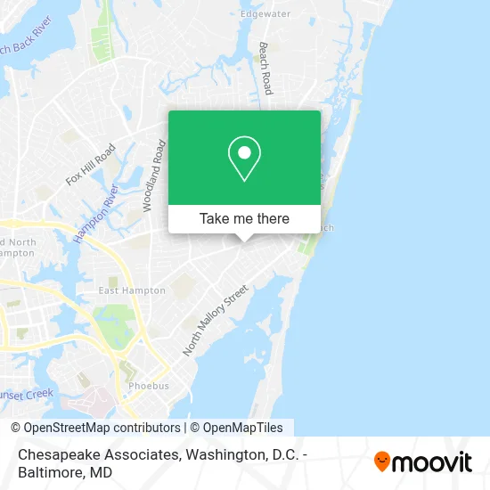 Chesapeake Associates map