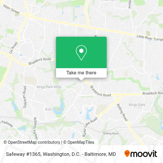 Safeway #1365 map