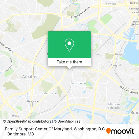 Family Support Center Of Maryland map