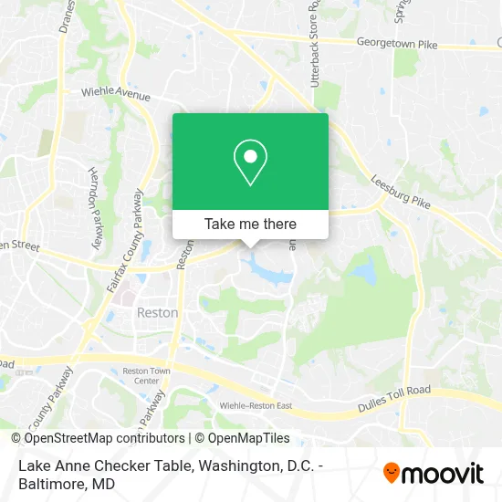 Lake Anne Checker Table map