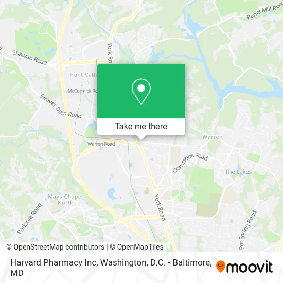 Harvard Pharmacy Inc map
