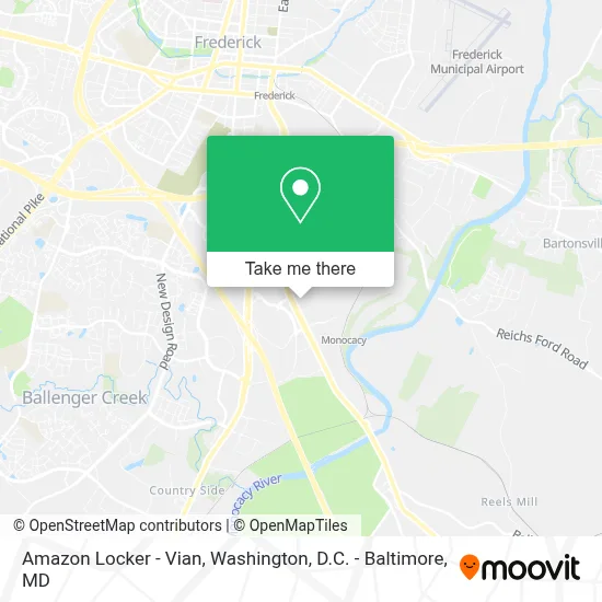 Amazon Locker - Vian map