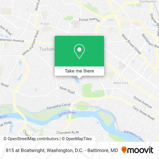 815 at Boatwright map