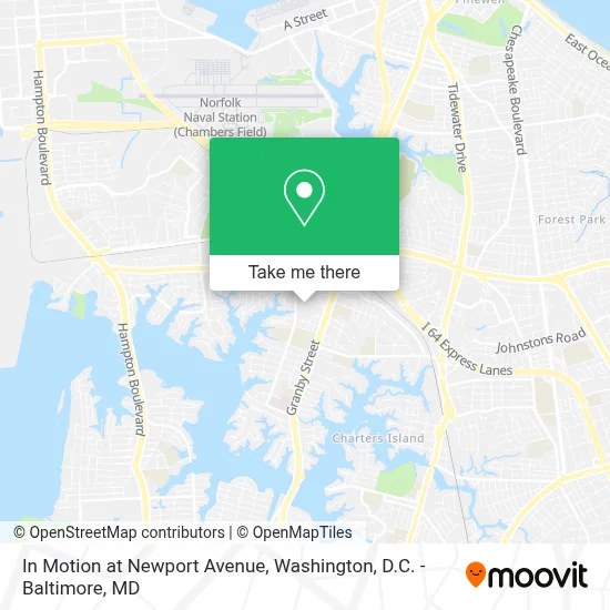 In Motion at Newport Avenue map