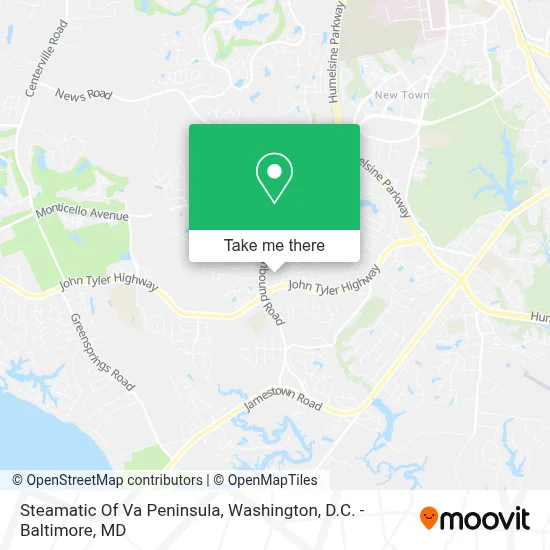 Steamatic Of Va Peninsula map