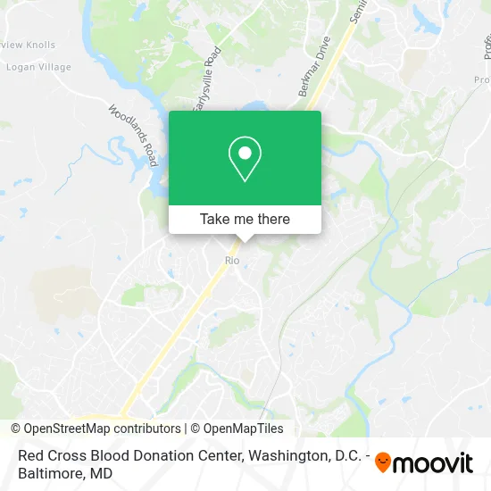 Red Cross Blood Donation Center map