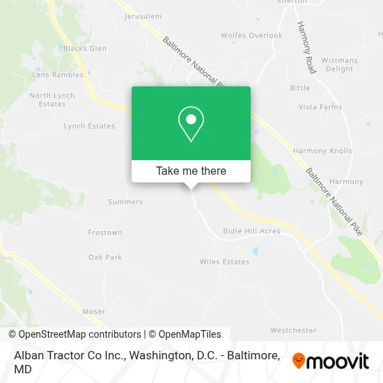 Alban Tractor Co Inc. map