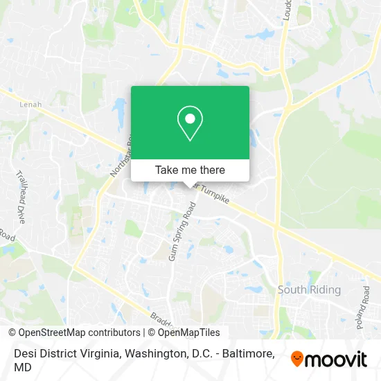 Desi District Virginia map