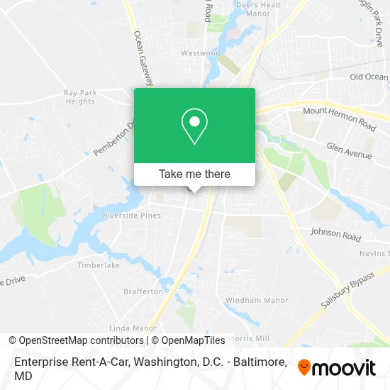 Enterprise Rent-A-Car map