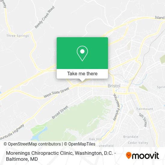 Morenings Chiropractic Clinic map