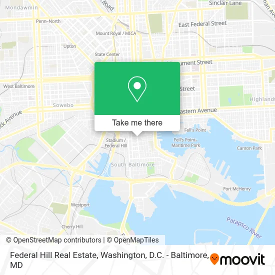 Federal Hill Real Estate map