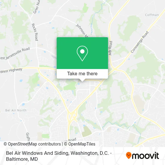 Bel Air Windows And Siding map