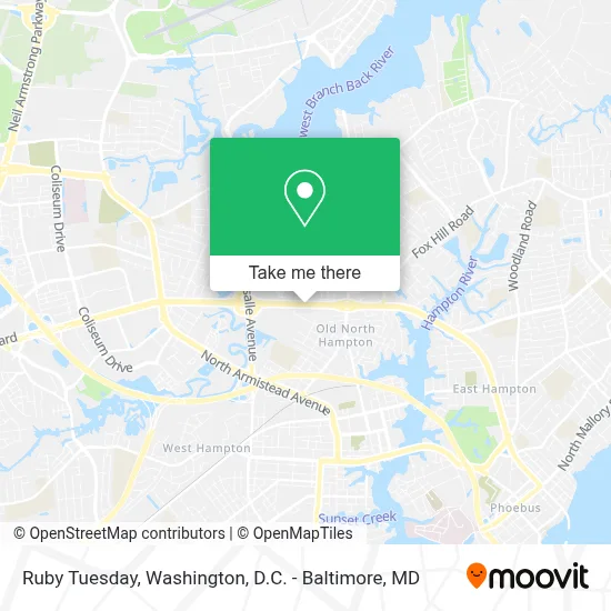 Ruby Tuesday map