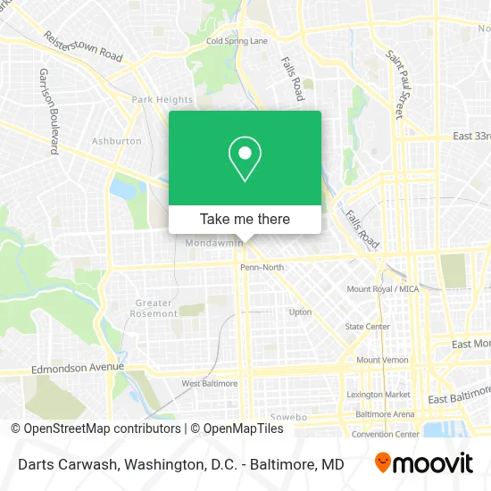 Darts Carwash map