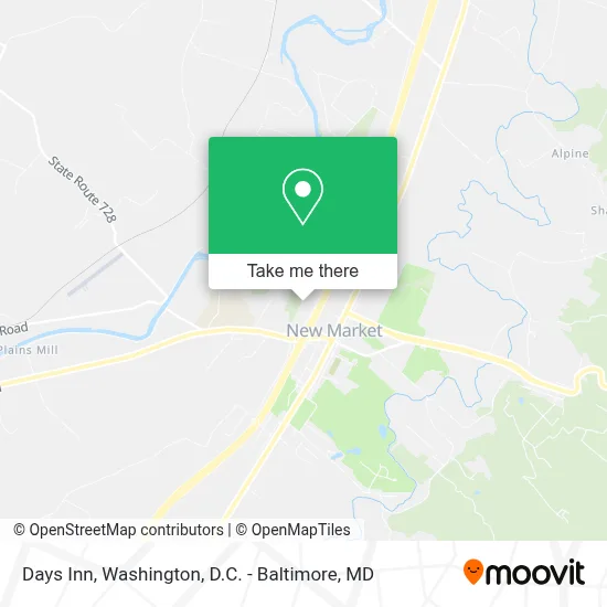 Days Inn map