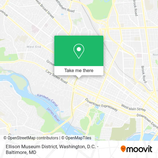 Ellison Museum District map
