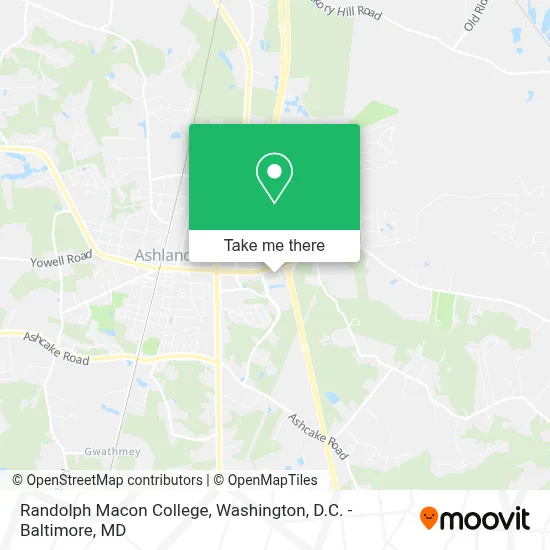 Randolph Macon College map
