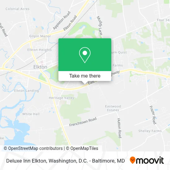 Deluxe Inn Elkton map