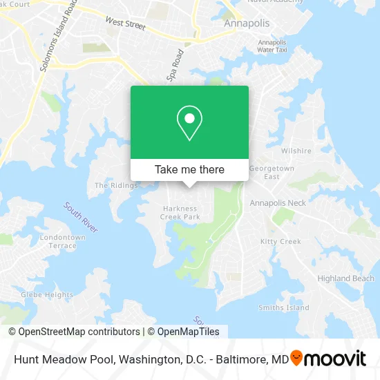 Hunt Meadow Pool map