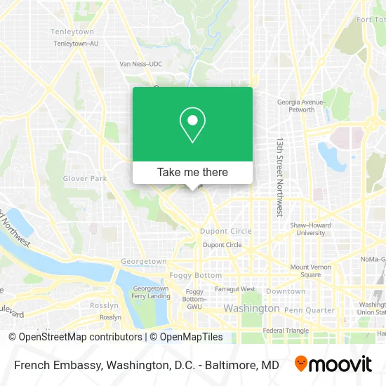 French Embassy map