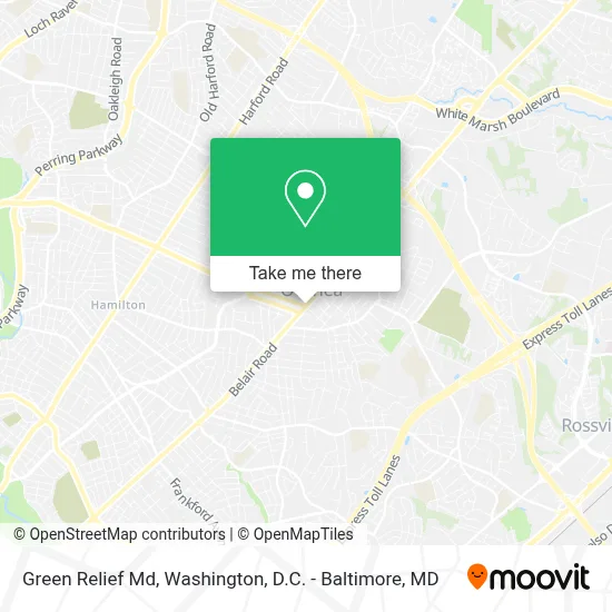 Green Relief Md map
