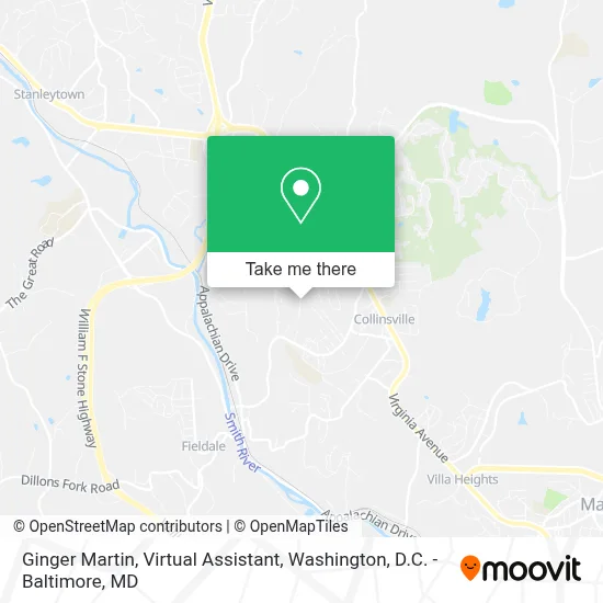 Ginger Martin, Virtual Assistant map