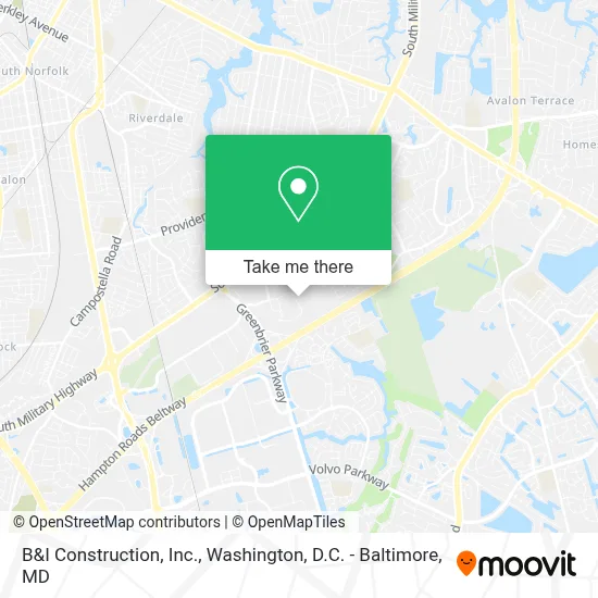 B&I Construction, Inc. map