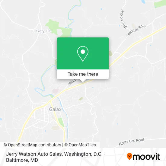 Jerry Watson Auto Sales map