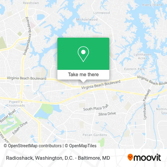 Radioshack map