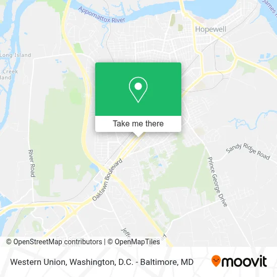 Western Union map